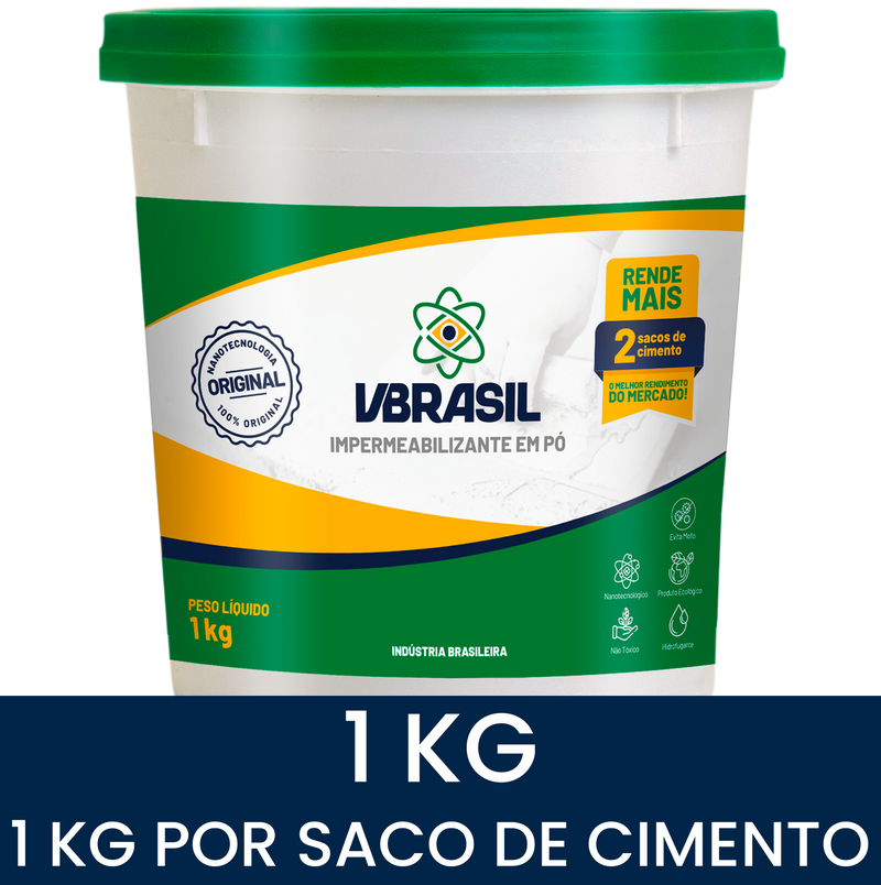 ADITIVO IMPERMEABILIZANTE PÓ VBRASIL 1KG