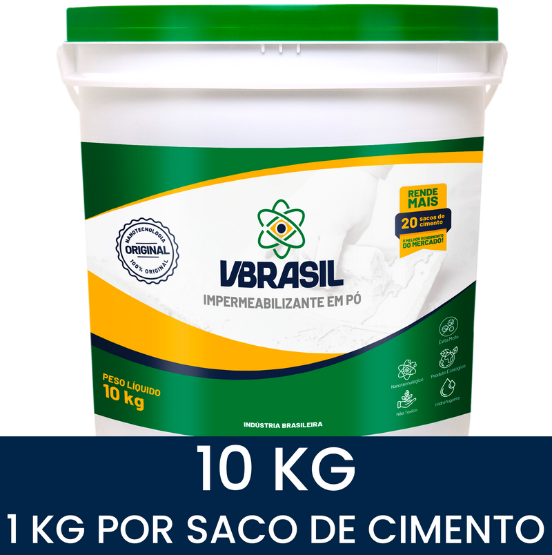 ADITIVO IMPERMEABILIZANTE PÓ VBRASIL 10KG